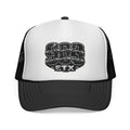 ETX Knuckle Patch Trucker Cap — Vintage Biker Mesh Hat
