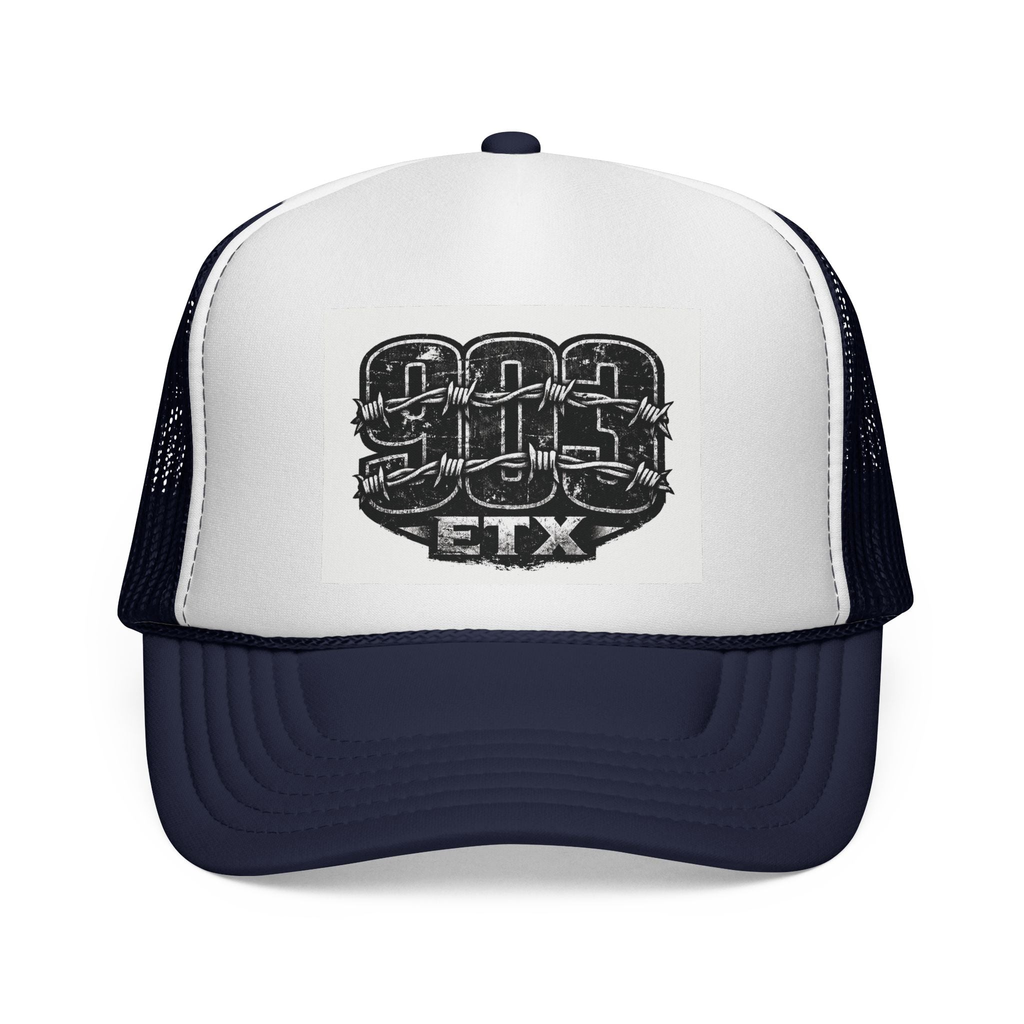 ETX Knuckle Patch Trucker Cap — Vintage Biker Mesh Hat
