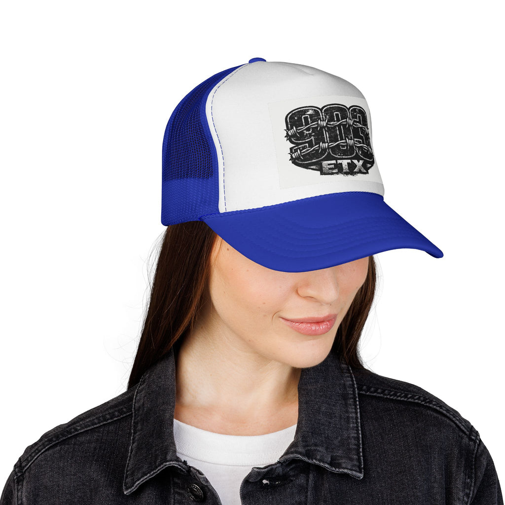 ETX Knuckle Patch Trucker Cap — Vintage Biker Mesh Hat