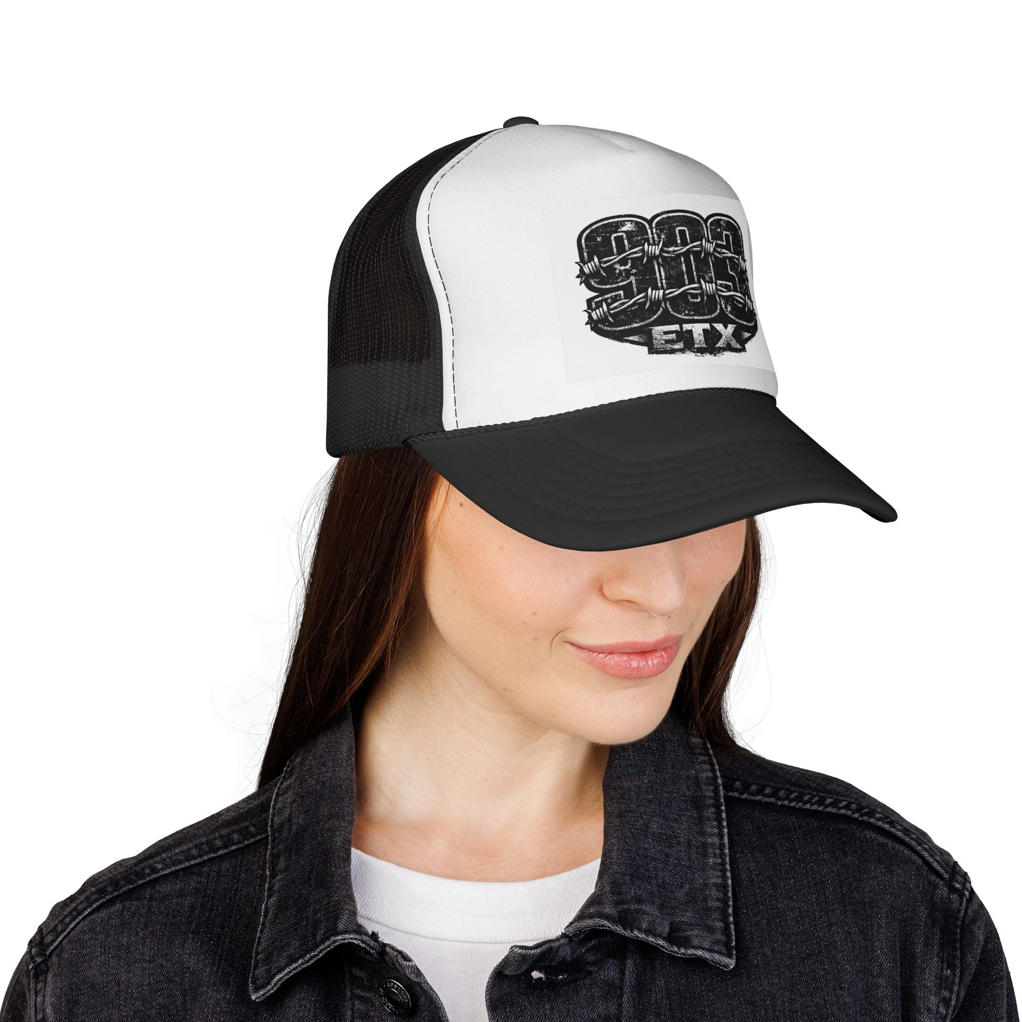 ETX Knuckle Patch Trucker Cap — Vintage Biker Mesh Hat