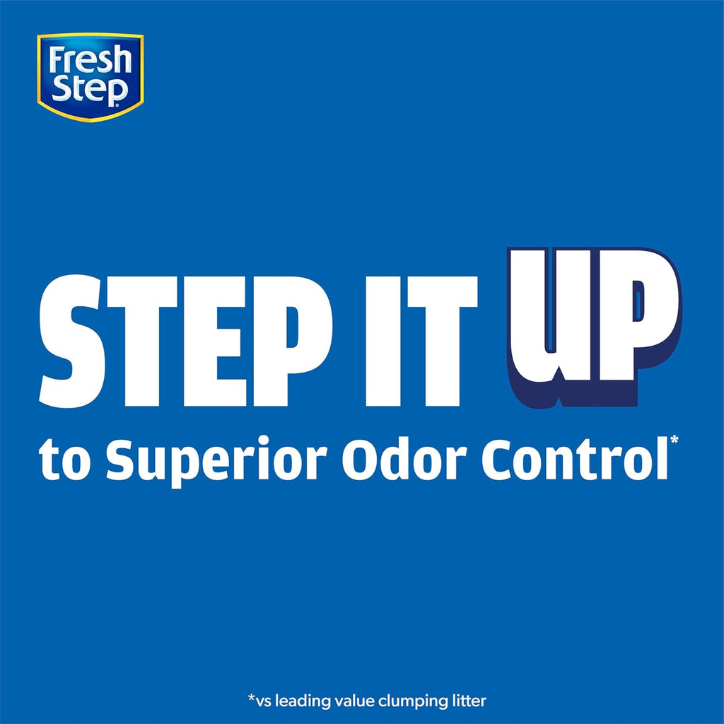 Fresh Step Advanced Odor Shield Multi Cat Clumping Litter with Febreze Freshness, Low Dust, Odor Control with Ammonia Block Tech, Compatible in Automatic Litter Boxes, 37 lb. (2 x 18.5 lb.)