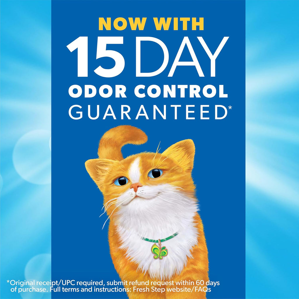 Fresh Step Advanced Odor Shield Multi Cat Clumping Litter with Febreze Freshness, Low Dust, Odor Control with Ammonia Block Tech, Compatible in Automatic Litter Boxes, 37 lb. (2 x 18.5 lb.)