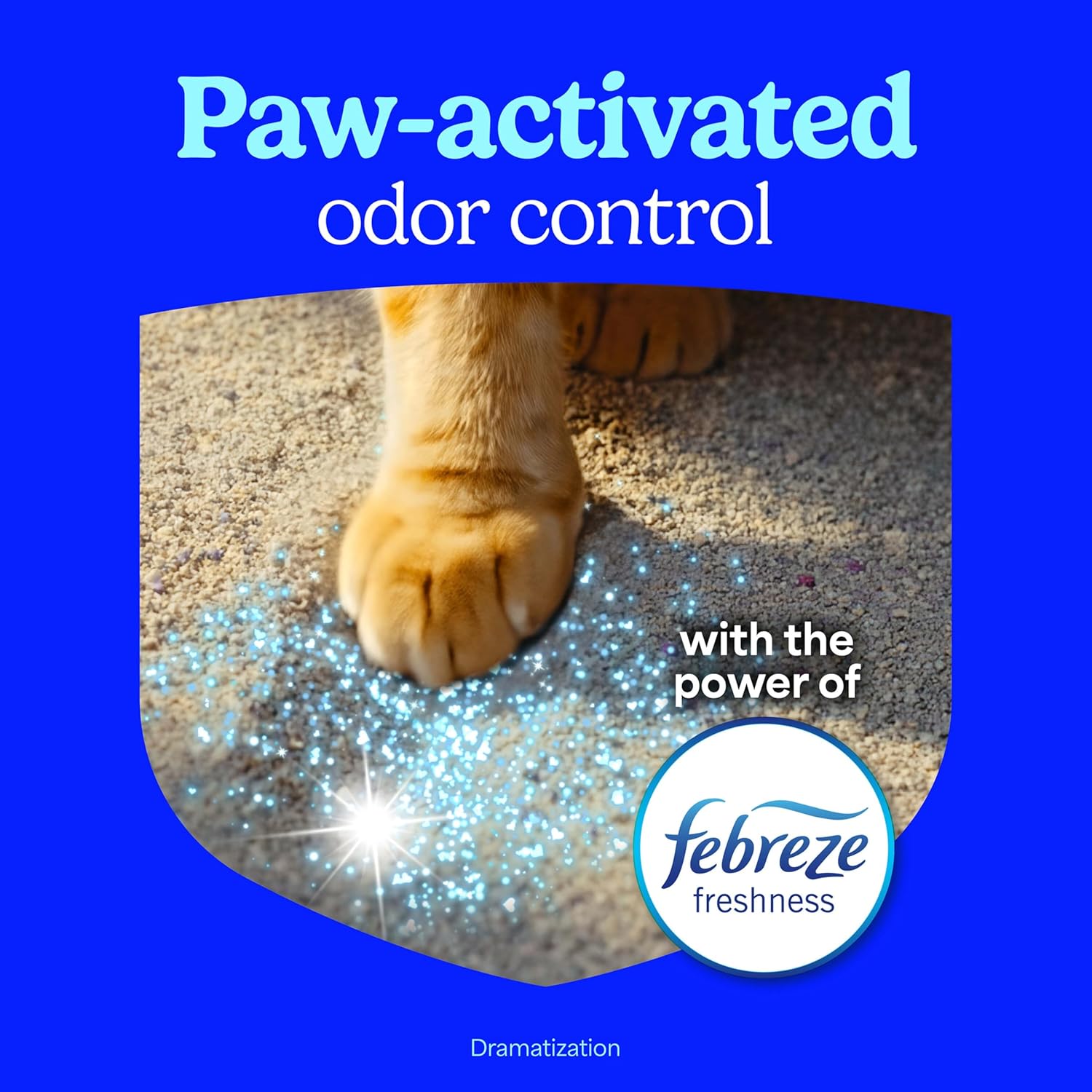 Fresh Step Advanced Odor Shield Multi Cat Clumping Litter with Febreze Freshness, Low Dust, Odor Control with Ammonia Block Tech, Compatible in Automatic Litter Boxes, 37 lb. (2 x 18.5 lb.)