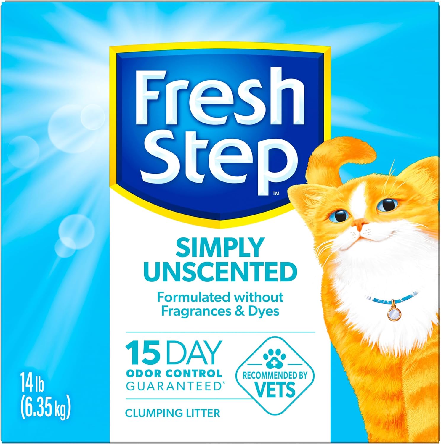 Fresh Step Advanced Odor Shield Multi Cat Clumping Litter with Febreze Freshness, Low Dust, Odor Control with Ammonia Block Tech, Compatible in Automatic Litter Boxes, 37 lb. (2 x 18.5 lb.)