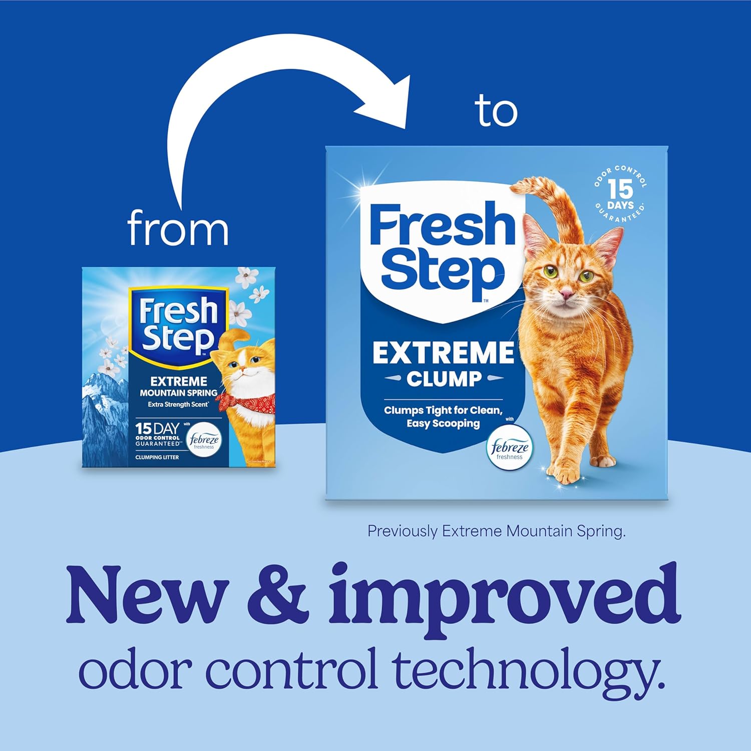 Fresh Step Advanced Odor Shield Multi Cat Clumping Litter with Febreze Freshness, Low Dust, Odor Control with Ammonia Block Tech, Compatible in Automatic Litter Boxes, 37 lb. (2 x 18.5 lb.)
