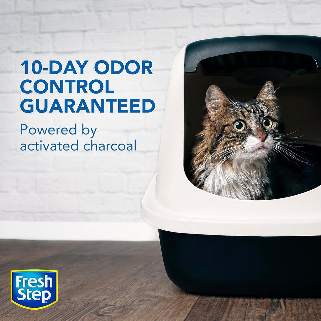 Fresh Step Advanced Odor Shield Multi Cat Clumping Litter with Febreze Freshness, Low Dust, Odor Control with Ammonia Block Tech, Compatible in Automatic Litter Boxes, 37 lb. (2 x 18.5 lb.)