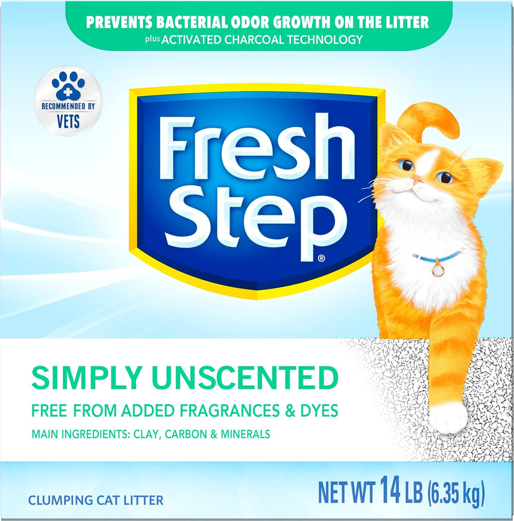 Fresh Step Advanced Odor Shield Multi Cat Clumping Litter with Febreze Freshness, Low Dust, Odor Control with Ammonia Block Tech, Compatible in Automatic Litter Boxes, 37 lb. (2 x 18.5 lb.)