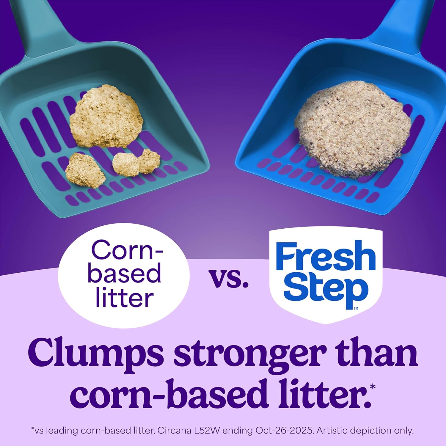 Fresh Step Advanced Odor Shield Multi Cat Clumping Litter with Febreze Freshness, Low Dust, Odor Control with Ammonia Block Tech, Compatible in Automatic Litter Boxes, 37 lb. (2 x 18.5 lb.)