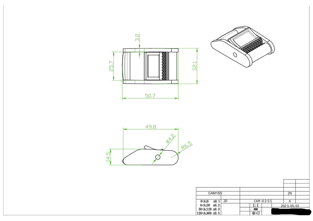 Cam Buckle Tie Down for Webbing Assemblies | SIZE OPTIONS