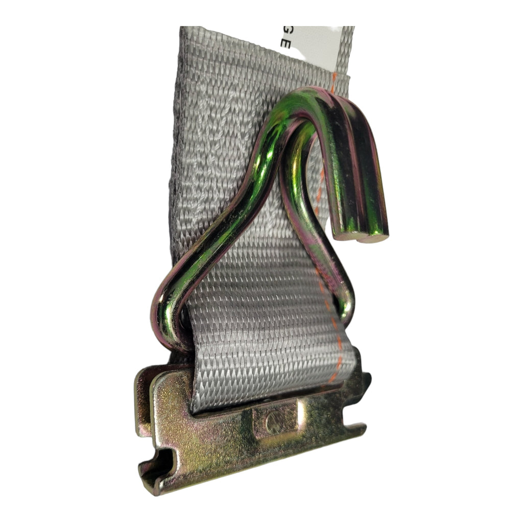 2"x 16 Ft Ratchet Strap w/ Spg E & Wire Hk for E & F-Tracks | 10 PACK