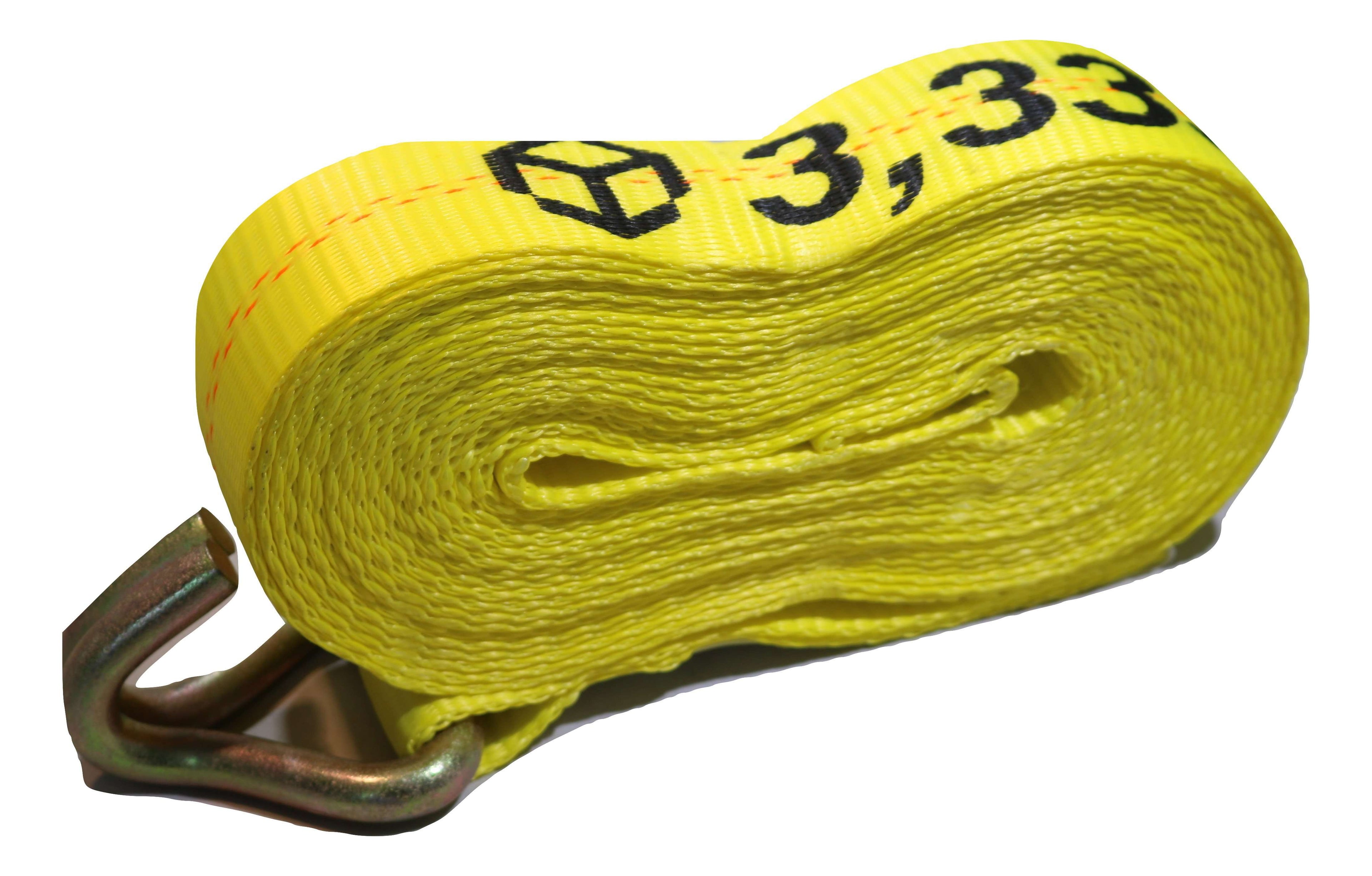 2" x 27 Ft. Flatbed Ratchet Strap w/ Wire Hooks | R27W