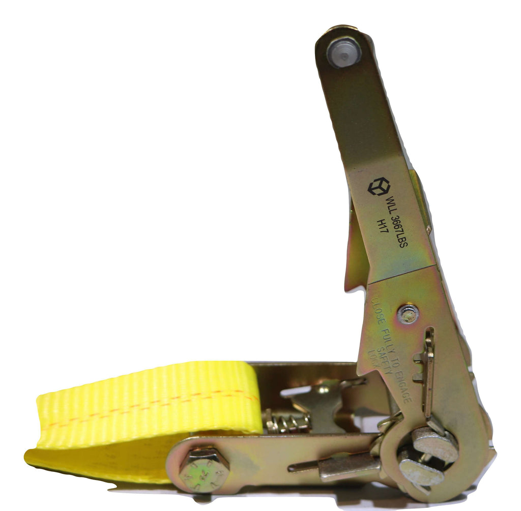 2" x 27 Ft. Flatbed Ratchet Strap w/ Wire Hooks | R27W