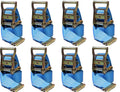 2 in x 20 Ft Van Ratchet Strap Logistic E-Track w/ Spring E 8 PACK | R20E