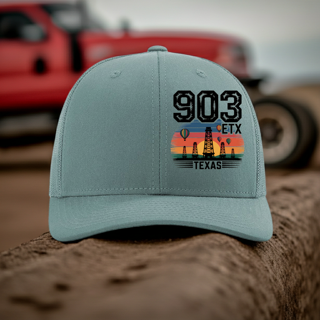 903 ETX Oil Field DTF Transfer Hat