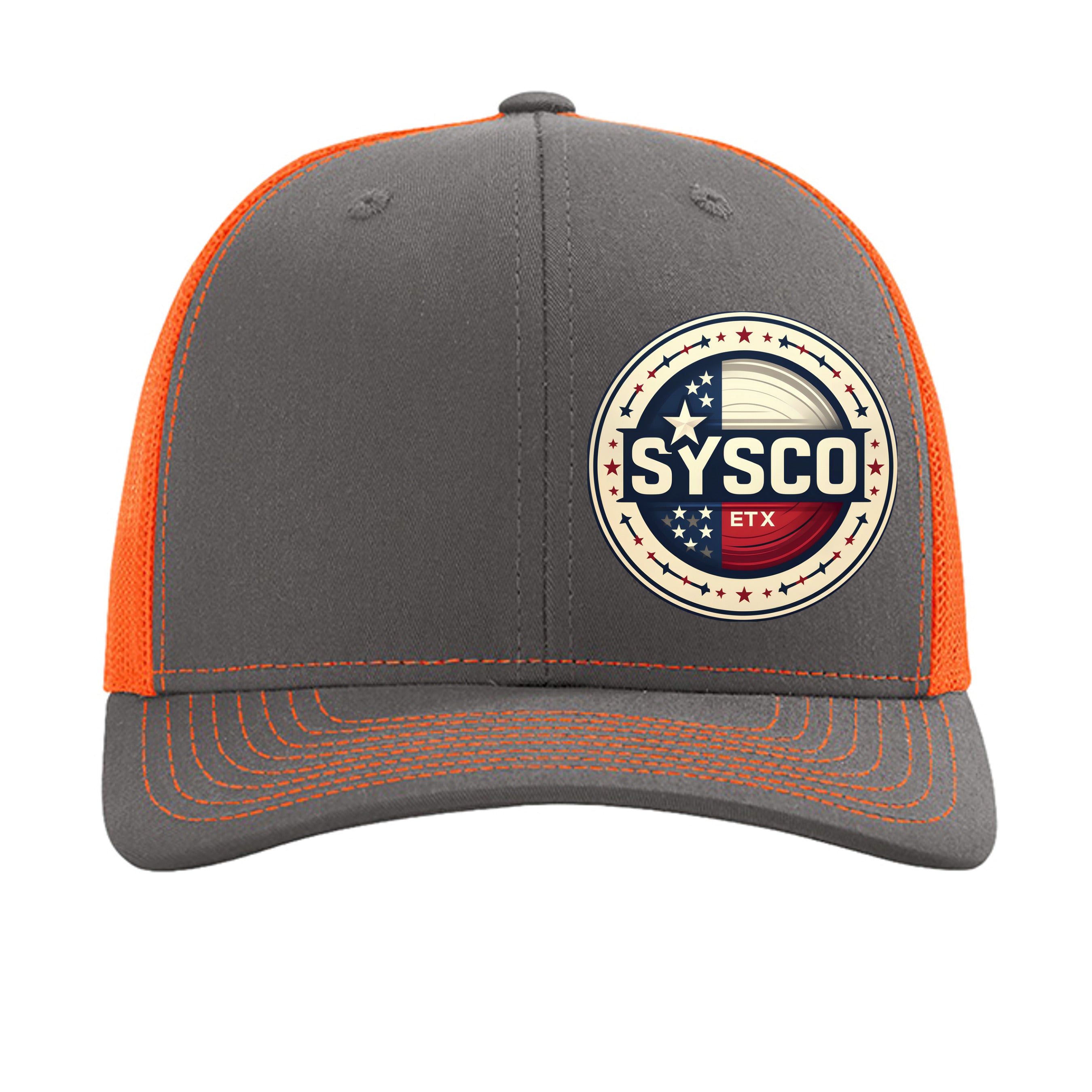 Charcoal/ Neon Orange - 112 - FRONT
