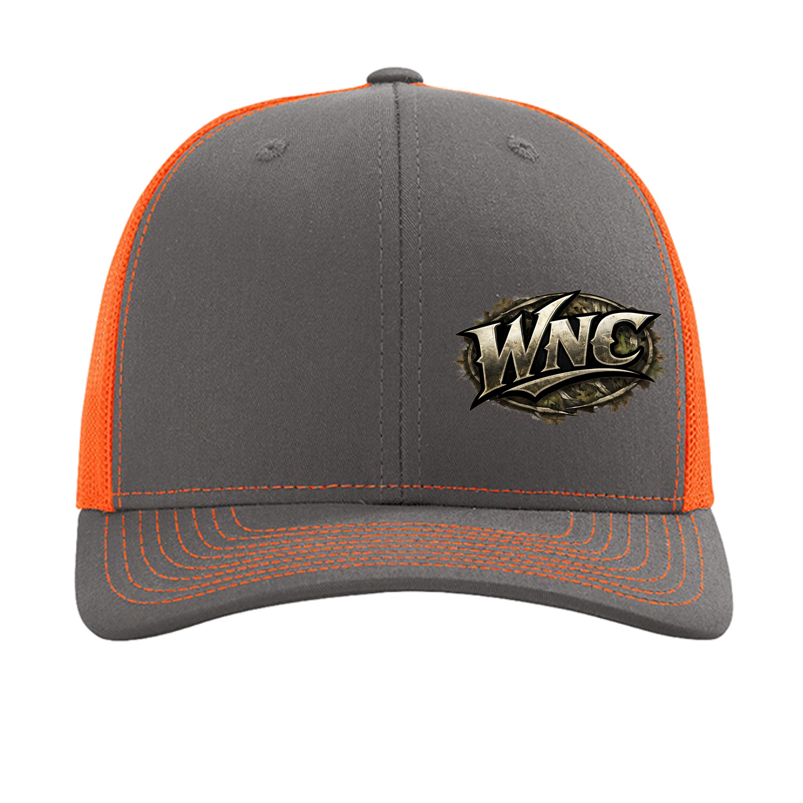 Charcoal/ Neon Orange - 112 - FRONT