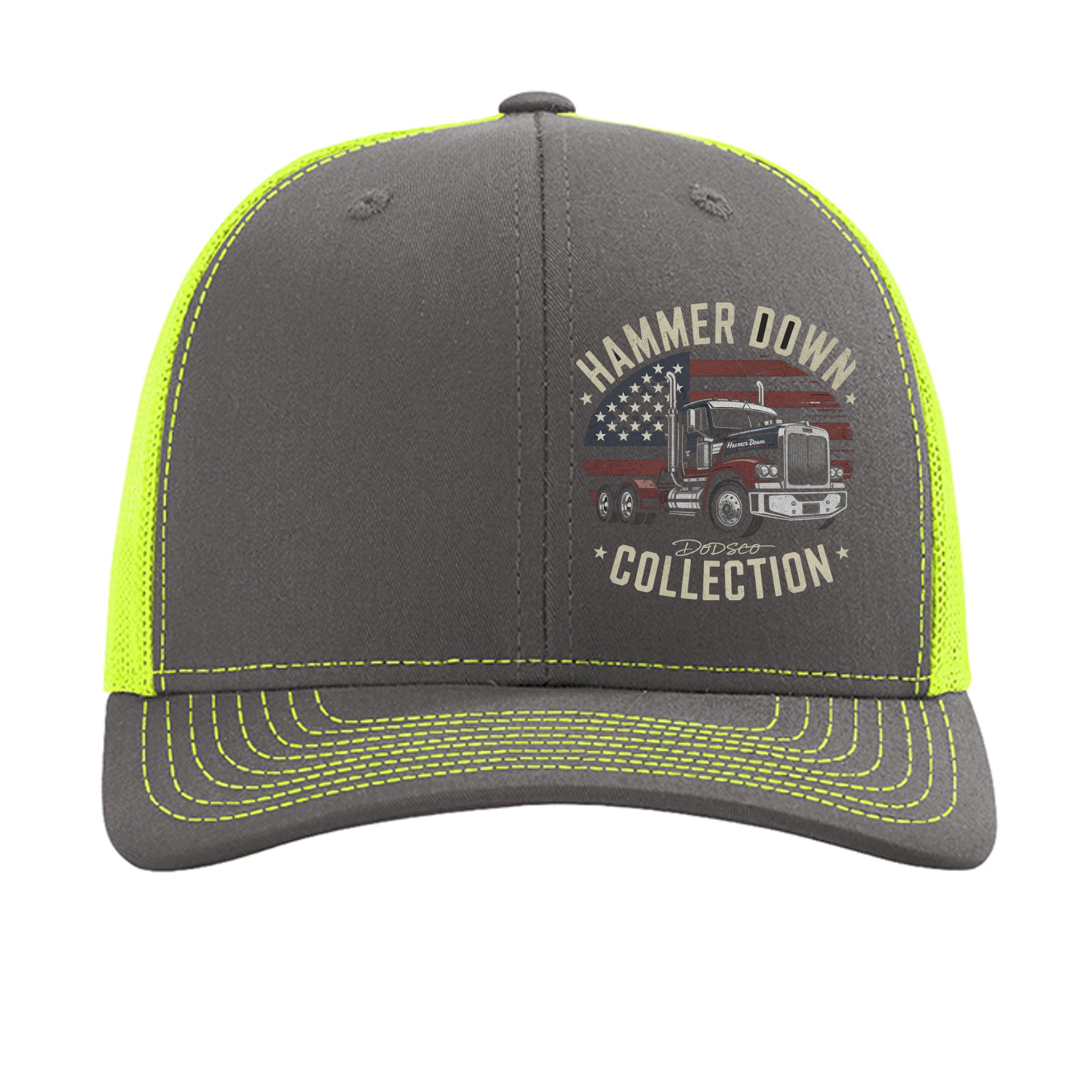 Charcoal/ Neon Yellow - 112 - FRONT