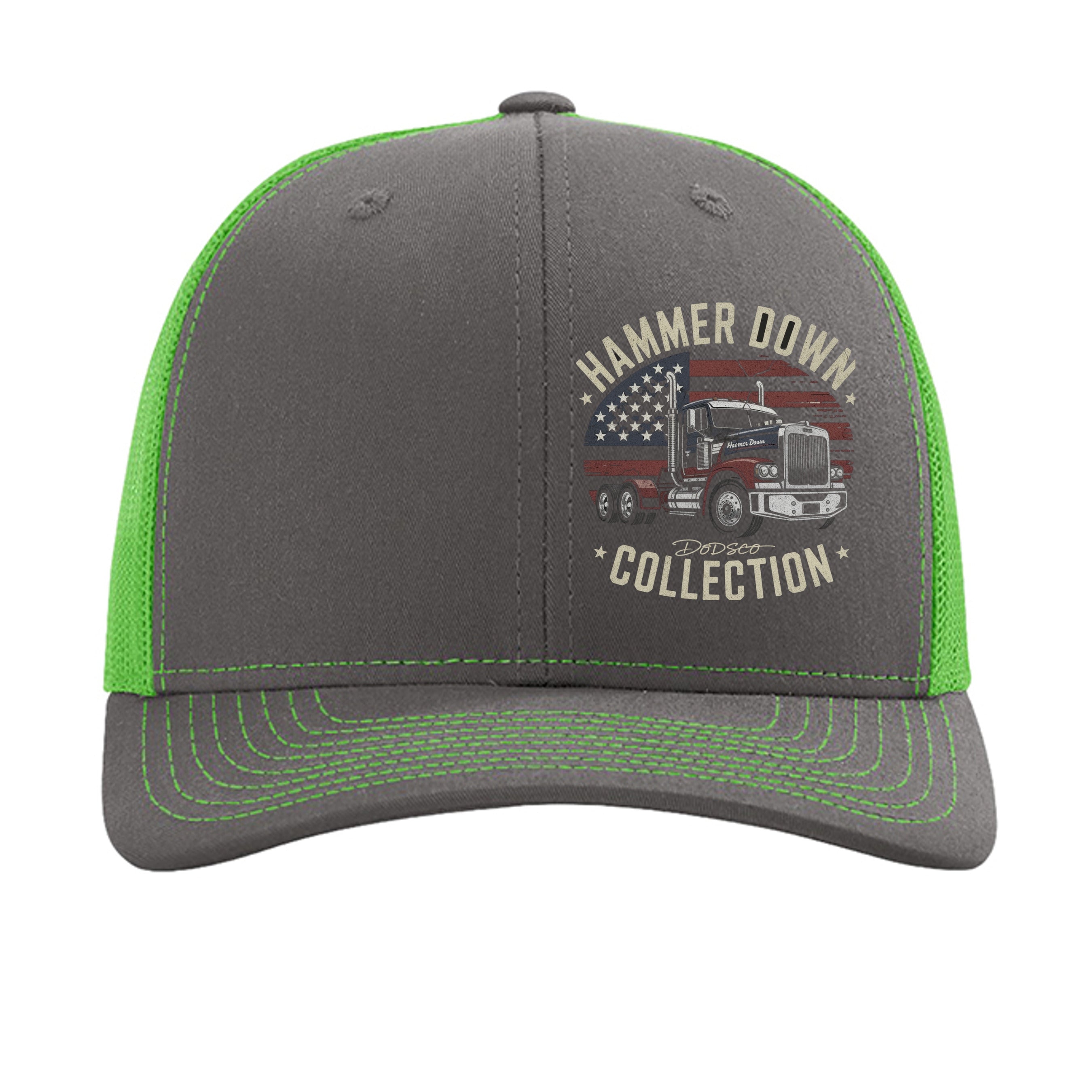 Charcoal/ Neon Green - 112 - FRONT