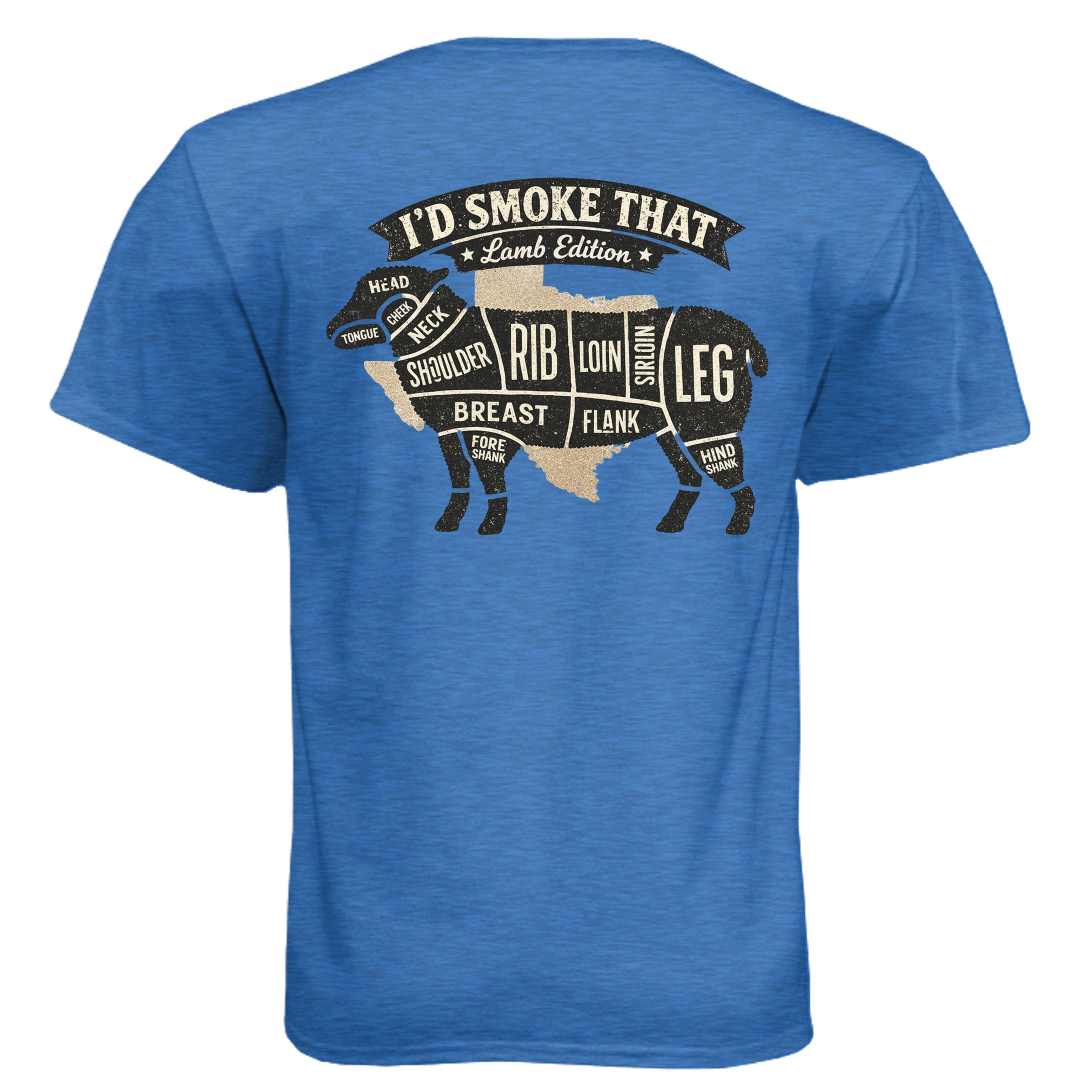 Heather Cool Blue - N6210 - BACK