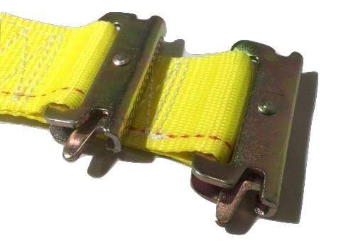 2" x 12 Ft Interior Van Ratchet E-Track Straps w/ Spring E Fittings | 100 PACK