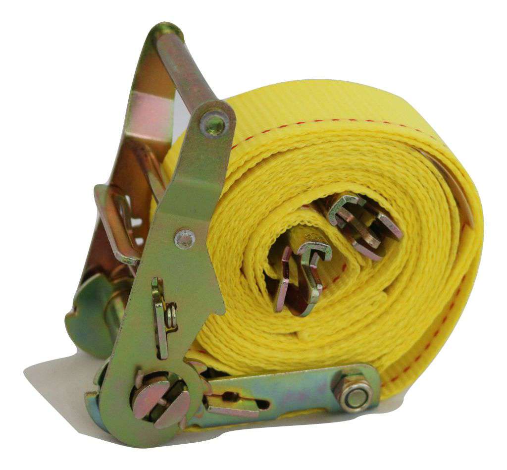 2" x 12 Ft Interior Van Ratchet E-Track Straps w/ Spring E Fittings | 100 PACK