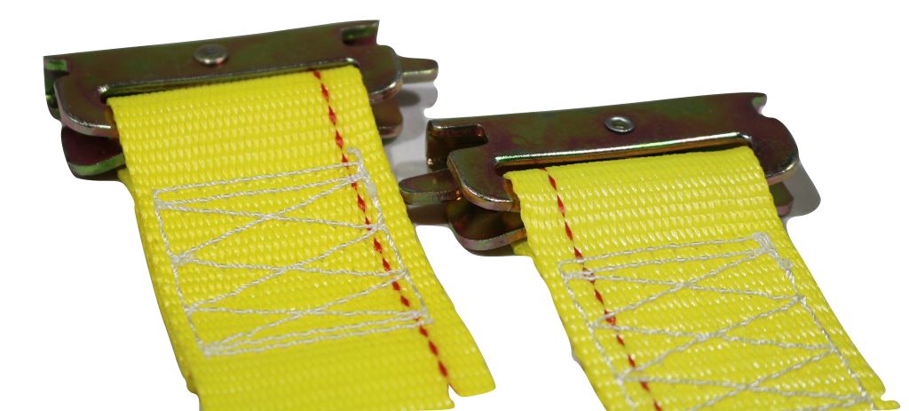 2" x 12 Ft Interior Van Ratchet E-Track Straps w/ Spring E Fittings | 100 PACK