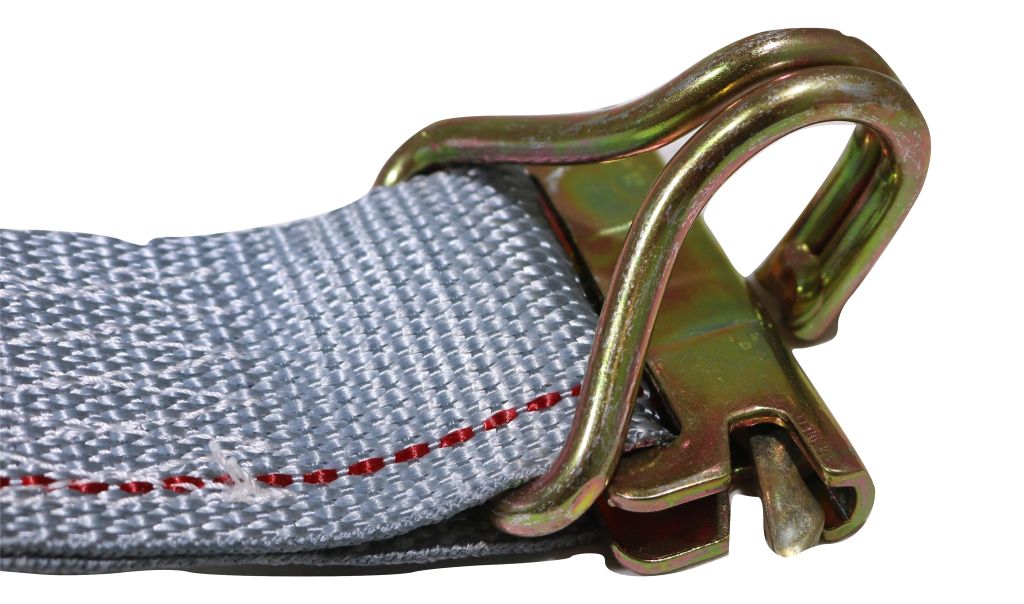 2"x 16 Ft Ratchet Strap w/ Spg E & Wire Hk for E & F-Tracks | 10 PACK