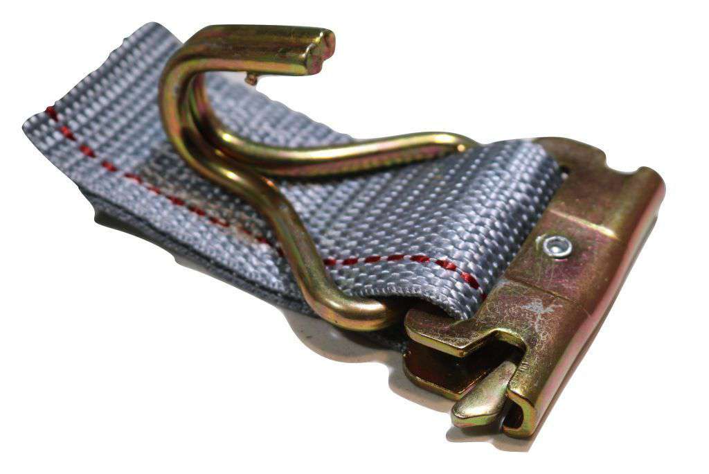 2" x 16 Ft Van Ratchet Straps E-Track w/ Spring E Fittings & Wire J Hooks | 8 PACK