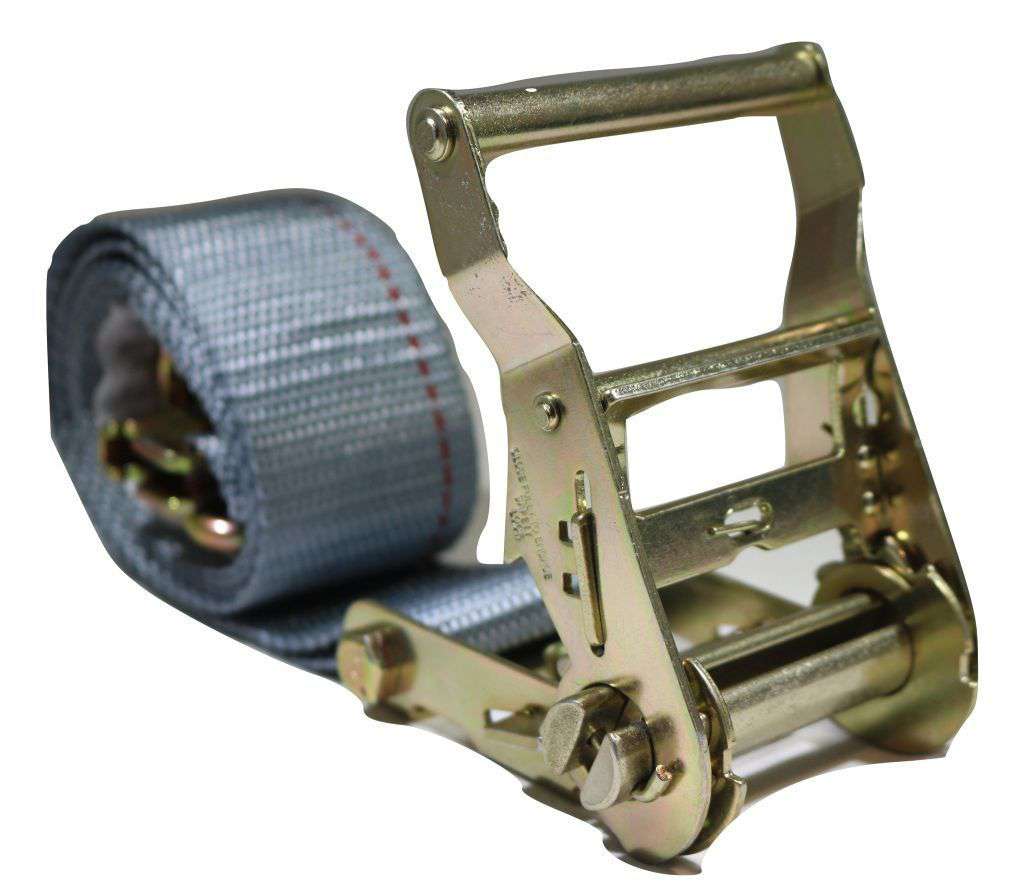 2" x 16 Ft Van Ratchet Straps E-Track w/ Spring E Fittings & Wire J Hooks | 8 PACK