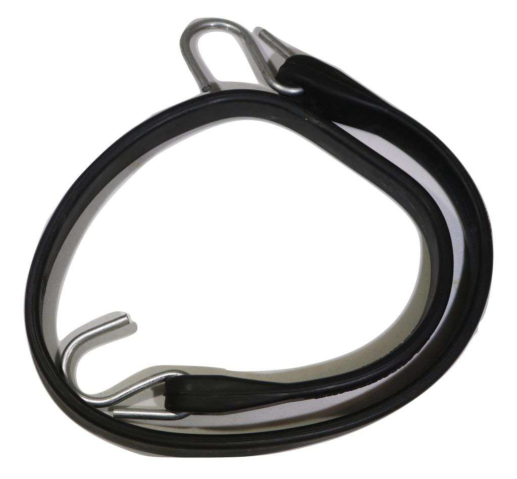 Rubber Tarp Straps w/ Crimped S Hooks | 10 PACK | LENGTH OPTIONS